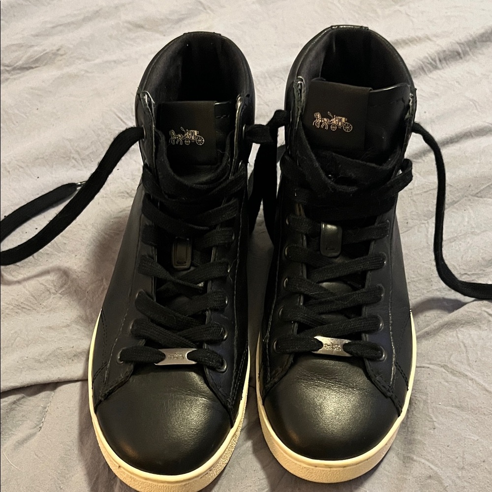 Coach Black High-Top Sneakers